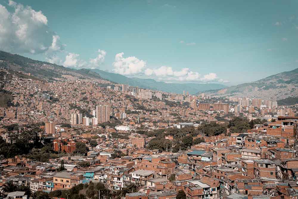 Medellin for digital nomads Skyline of Medellin