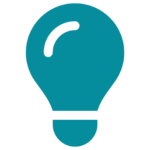 Expert tip Light bulb icon